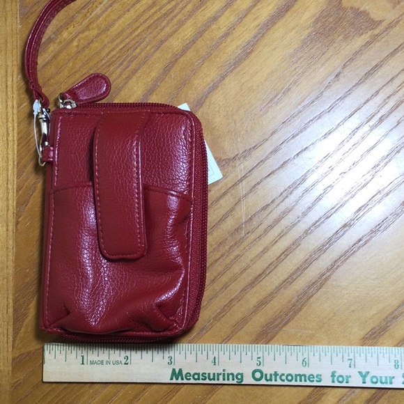 Croft & Barrow Red Wallet Wristlet - Picture 7 of 8
